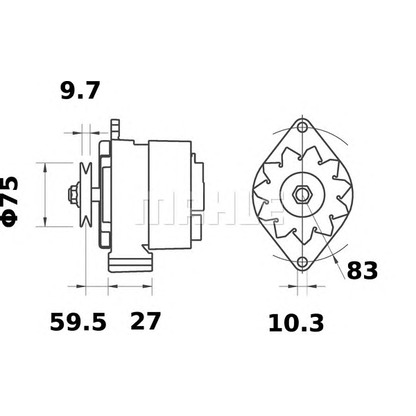 Foto Alternador MAHLE MG478