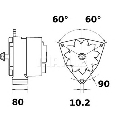 Zdjęcie Alternator MAHLE MG460