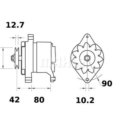 Zdjęcie Alternator MAHLE MG455