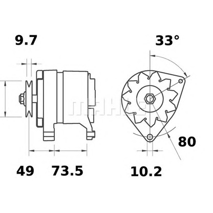 Zdjęcie Alternator MAHLE MG437