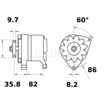 Foto Alternatore MAHLE MG429