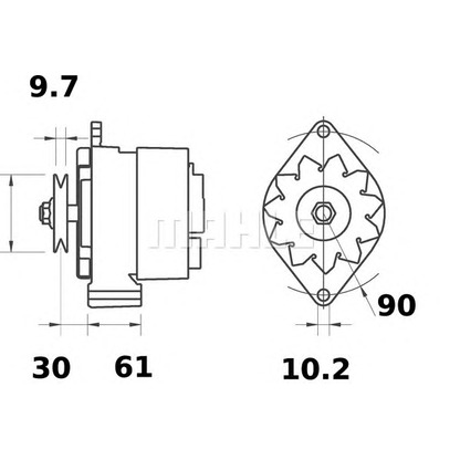 Zdjęcie Alternator MAHLE MG400