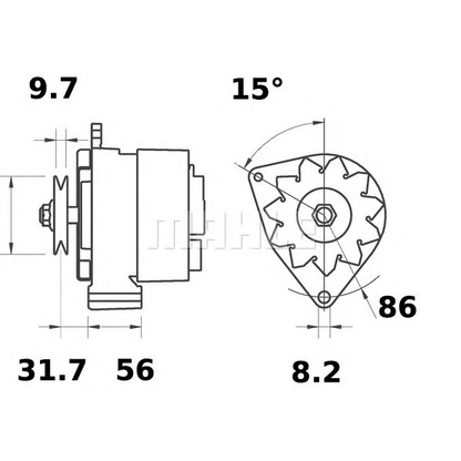 Фото Генератор MAHLE MG347