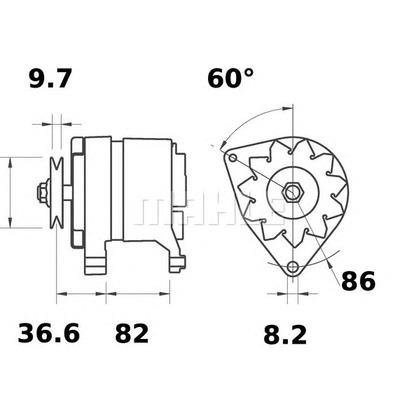 Фото Генератор MAHLE MG222