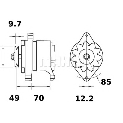 Photo Alternator MAHLE MG191