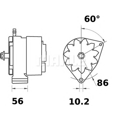 Zdjęcie Alternator MAHLE MG195