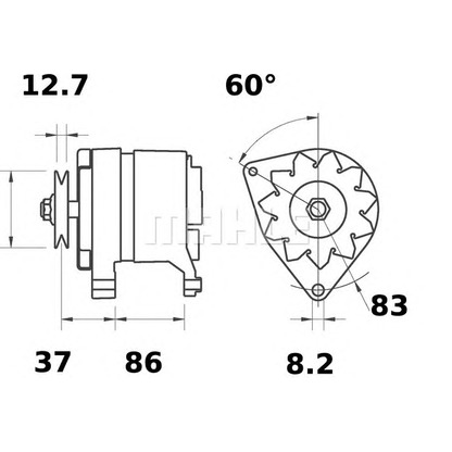 Zdjęcie Alternator MAHLE MG110