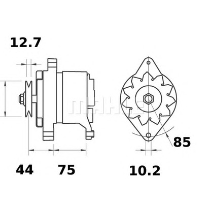 Foto Alternador MAHLE MG86