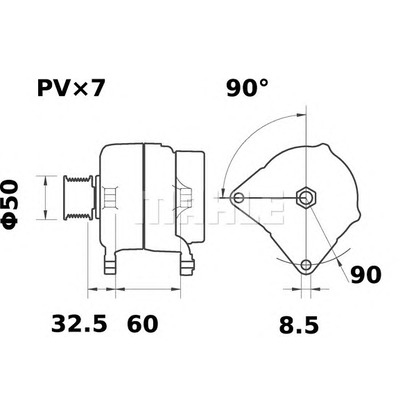 Foto Alternatore MAHLE MG65