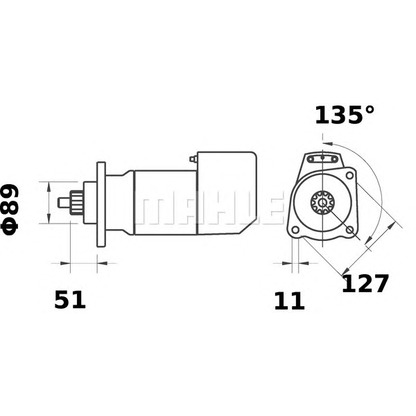 Foto Motor de arranque MAHLE MS587