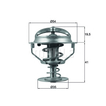 Photo Thermostat, coolant MAHLE TX16482D