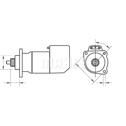 Foto Motor de arranque MAHLE MS670