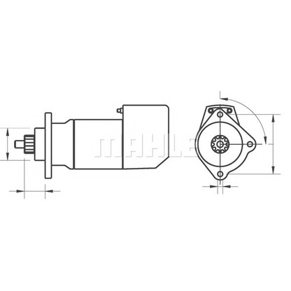 Foto Motor de arranque MAHLE MS675