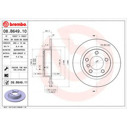 Foto Disco de freno BRECO BS6029