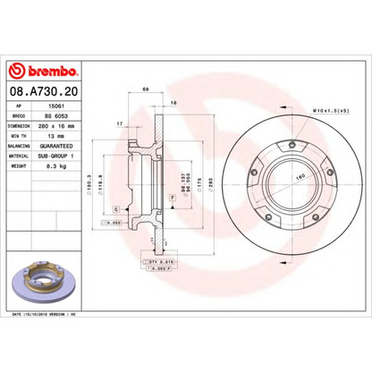 Photo Disque de frein BRECO BS6053