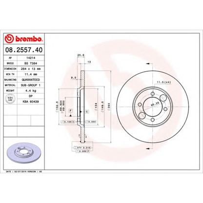 Фото Тормозной диск BRECO BS7384