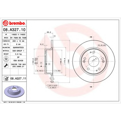 Foto Disco  freno BRECO BS7698