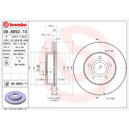 Foto Disco de freno BRECO BS8438