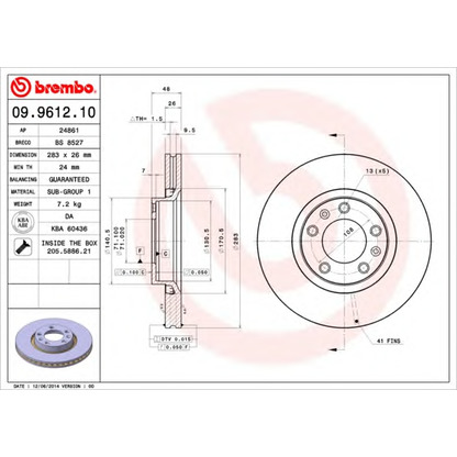 Фото Тормозной диск BRECO BS8527