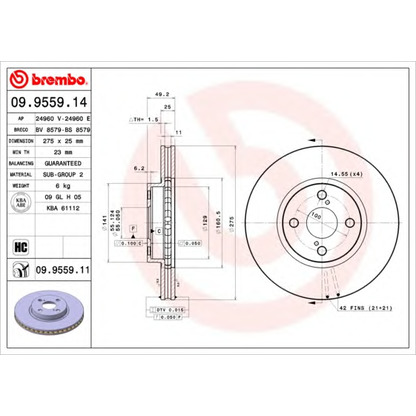 Photo Disque de frein BRECO BS8579