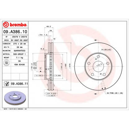 Photo Disque de frein BRECO BS8687