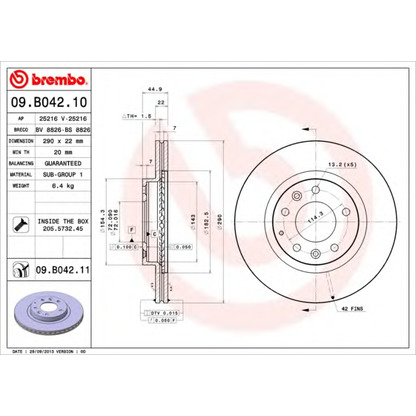 Photo Brake Disc BRECO BS8826