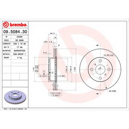 Foto Disco de freno BRECO BS8899