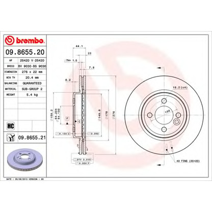 Foto Disco  freno BRECO BS9030