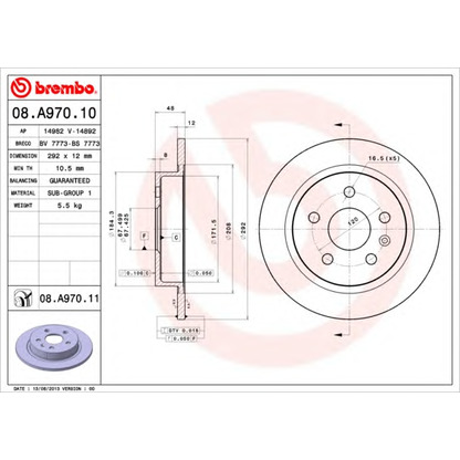 Foto Disco de freno BRECO BV7773