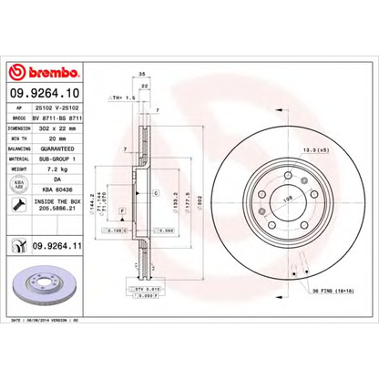 Photo Brake Disc BRECO BV8711