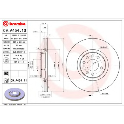 Foto Disco de freno BRECO BV8771