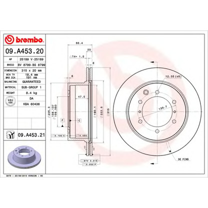 Photo Brake Disc BRECO BV8799