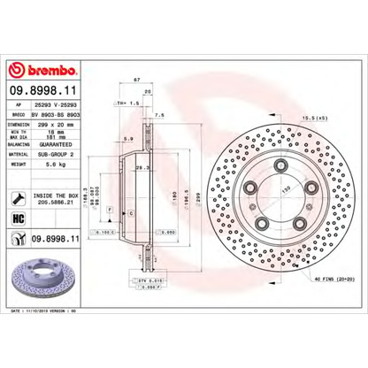 Photo Brake Disc BRECO BV8903