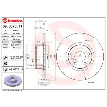 Photo Brake Disc BRECO BV8966