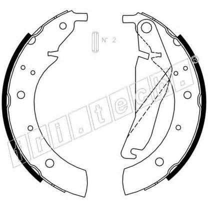 Photo Brake Shoe Set fri.tech. 1019022