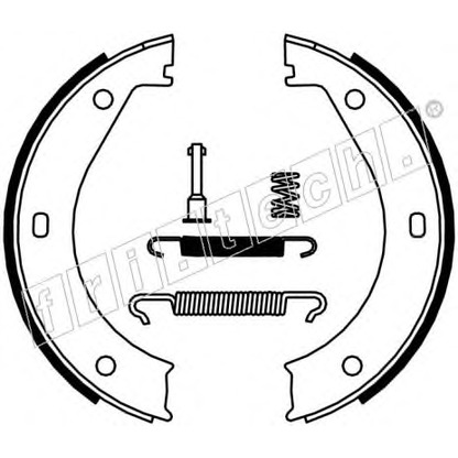 Photo Brake Shoe Set, parking brake fri.tech. 1019023K