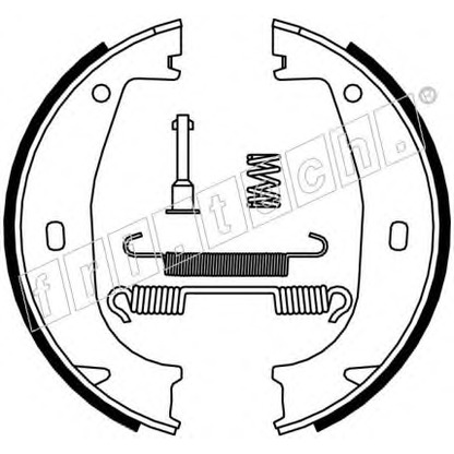 Zdjęcie Zesatw szczęk hamulcowych, hamulec postojowy fri.tech. 1019026K
