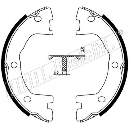 Photo Brake Shoe Set, parking brake fri.tech. 1034101