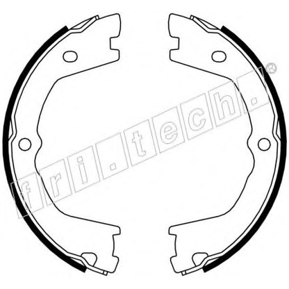 Zdjęcie Zesatw szczęk hamulcowych, hamulec postojowy fri.tech. 1034110