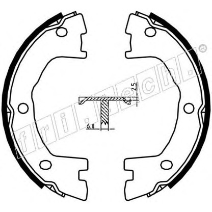 Photo Brake Shoe Set, parking brake fri.tech. 1034120