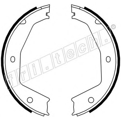 Foto Bremsbackensatz, Feststellbremse fri.tech. 1048002