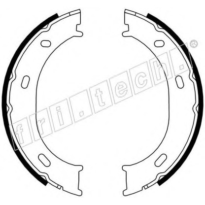 Photo Brake Shoe Set, parking brake fri.tech. 1052126