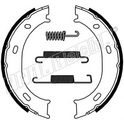 Photo Brake Shoe Set, parking brake fri.tech. 1052126K