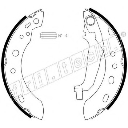 Foto Bremsbackensatz fri.tech. 1067189