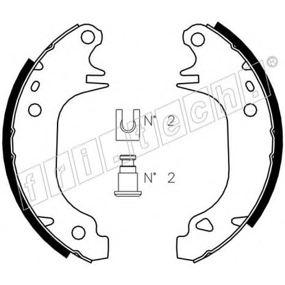 Photo Brake Shoe Set fri.tech. 1079180