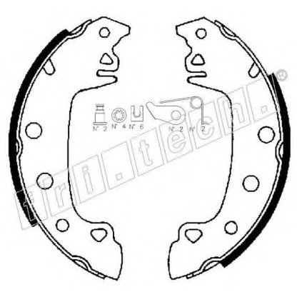 Фото Комплект тормозных колодок fri.tech. 1088204K