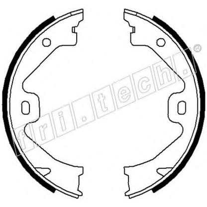 Photo Brake Shoe Set, parking brake fri.tech. 1092307