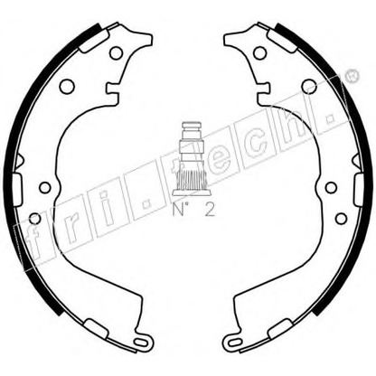 Photo Brake Shoe Set fri.tech. 1115298