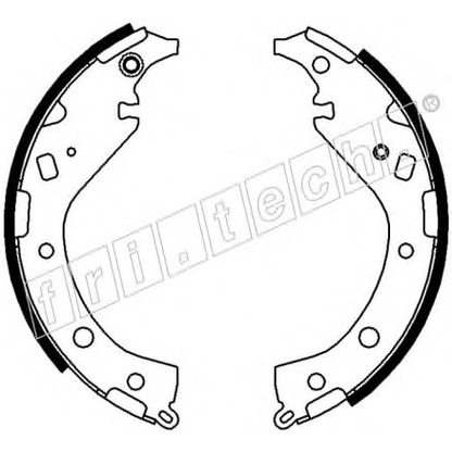 Photo Brake Shoe Set fri.tech. 1115309