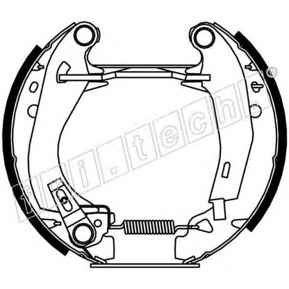 Photo Brake Shoe Set fri.tech. 16090